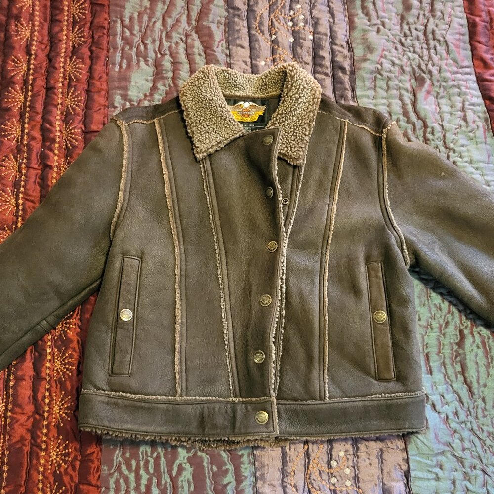 Harley Davidson sheeps wool jacket